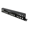 VALUE PIASTRA GESTIONE CAVI, 40X80MM, NERO
