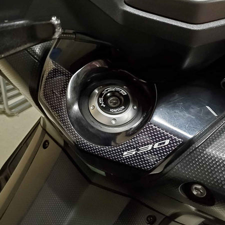 ADESIVO 3D PROTEZIONE chiave accensione TMAX 530 per SCOOTER YAMAHA T MAX 2012-2016