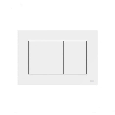 Placca Bianca Sottile Doppio Scarico 9240400 Tece