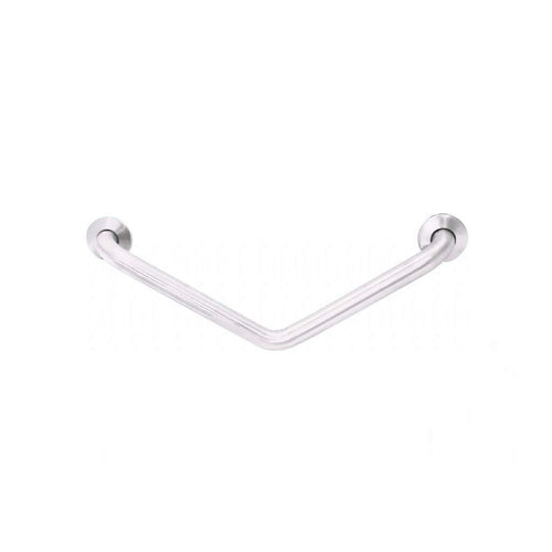 Barra Diagonale Coprimano Bagno Doccia Disabili Inox Bianco Nofer 15068.W