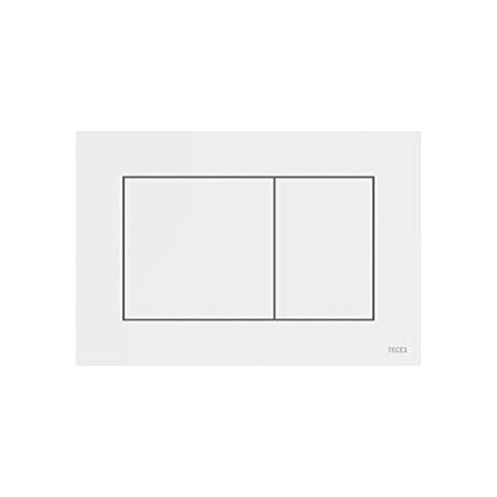 Placca Bianca Sottile Doppio Scarico Cassetta 9240700 Tece