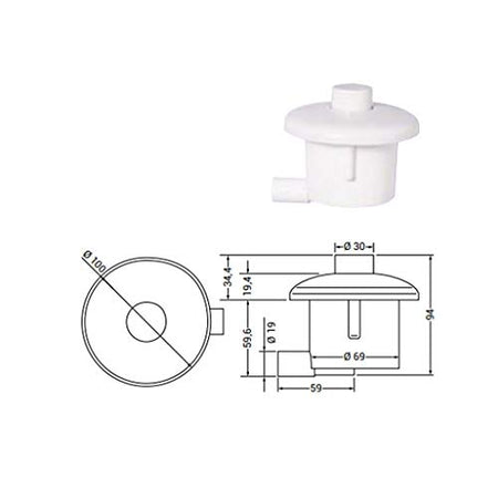 Miscelatore Termostatico Esterno Doccia Doppia Uscita 1/2 Cromato 5037 Fromac