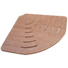 Pedana Piatto Doccia Angolare Antiscivolo 74 Cm Legno Marino Okumè Castel Merlino