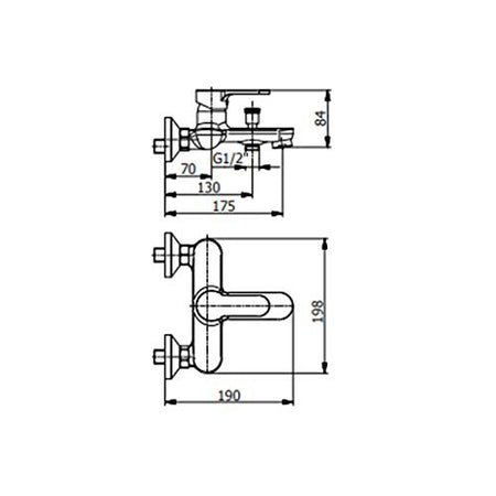 Miscelatore Monocomando Vasca Con Kit Doccia Serie Prius Art 7900 Fromac