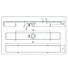 Canalina Di Scarico Griglia Doccia Onda Con Sifone In Acciaio Inox 90 Cm Vicario