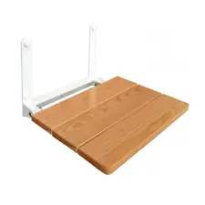 Sedile Doccia Muro Pieghevole Larice Certificato Tüv-Gs- Ce 080 Castel Merlino