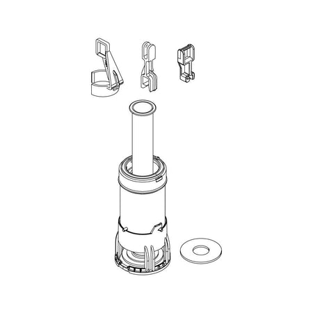 Valvola Singolo Scarico Ricambio Cassette Esterne Smeraldo 011989 Oli