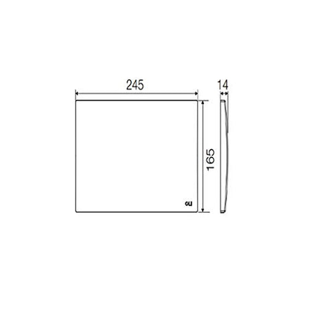 Placca Di Ispezione In Abs Bianca Oli 0604901