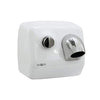 Asciugamano Elettrico Con Pulsante Inox Cromato Bianco Zonda Nofer 02200.W