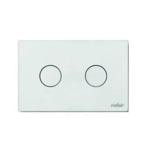 Placca Doppio Scarico Non Ingrombo Bianca Per Cassetta Incasso Valsir Vs0875001