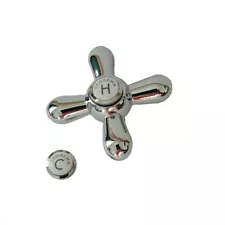 Maniglia Per Rubinetto Manopola Di Ricambio Cromata 01295 Daisy Teorema