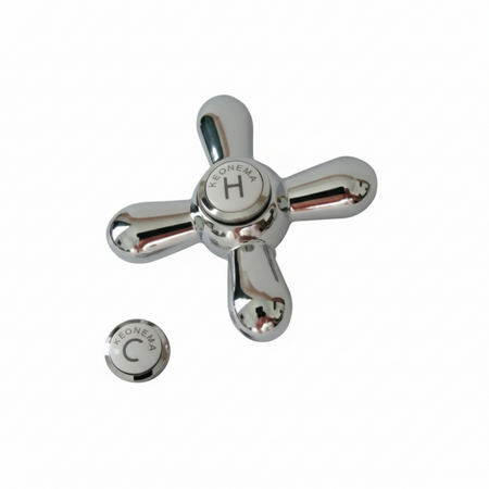 Maniglia Per Rubinetto Manopola Di Ricambio Cromata 01295 Daisy Teorema