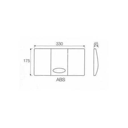 Placca Singolo Scarico Bianca Per Cassetta Incasso Medusa Valsir Vs0804001