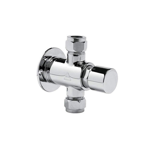 Rubinetto Montaggio Esterno Doccia Da Parete Con Comando Pulsante Idral 08130/E