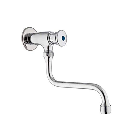 Rubinetto A Muro Temporizzato Cromato Cod. 167 Porta E Bini