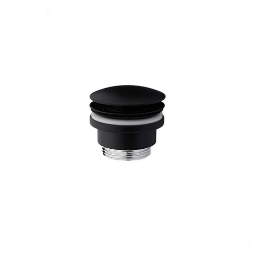 Piletta Scarico Click Clack Senza Troppo Pieno Universale 11/4 Nero Opaco