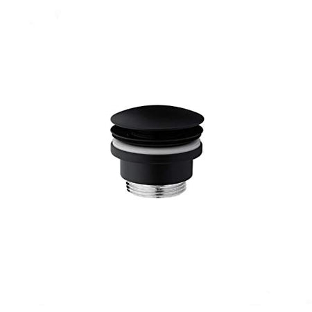 Piletta Scarico Click Clack Senza Troppo Pieno Universale 11/4 Nero Opaco