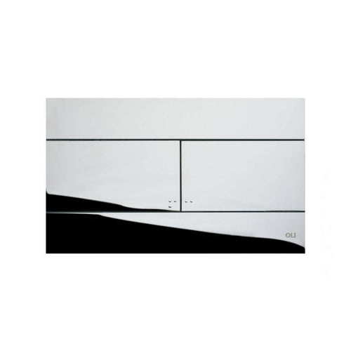 Placca Dual Cassetta Incasso Doppio Scarico Slim Cromata 659044 Oli