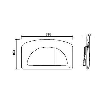 Placca Dual Cassetta Incasso Diamante Cromata 627004 Oli