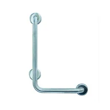 Barra Diagonale Con Maniglia 90 ° Sostegno Per Disabili Inox Lucido Nofer 15158.B