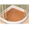 Pedana Piatto Doccia Angolare Antiscivolo 61Cm Legno Marino Okumè Castel Merlino