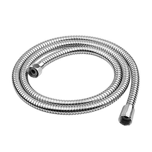 Flessibile Tubo Per Doccia Con Rivestimento Cromato Da 150Cm Doppia Aggraffatura