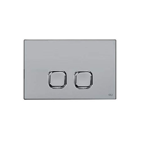 Placca Plain Cassetta Incasso Doppio Scarico Slim Cromo 070827 Oli
