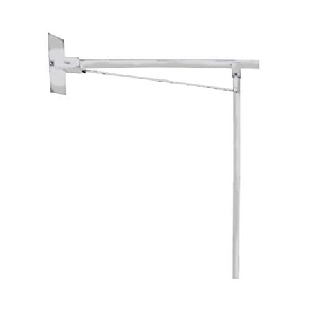 Maniglione Ribaltabile Inox Bianco Con Appoggio A Pavimento Nofer 15062.W