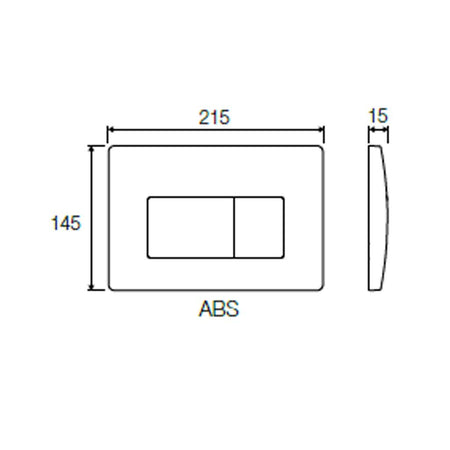 Placca Cromata Di Scarico P1 Per Cassetta Incasso Tropea 3 Vs0871335 Valsir