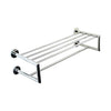 Mensola Portasciugamani Con Barra Inferiore In Acciao Inox Lucido 16854.B Nofer