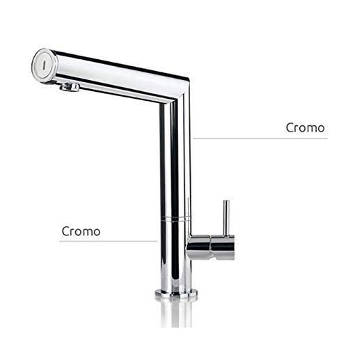 Miscelatore Elettronico Da Cucina Cromo Quadro Cod. 86706.7.01 A Pile