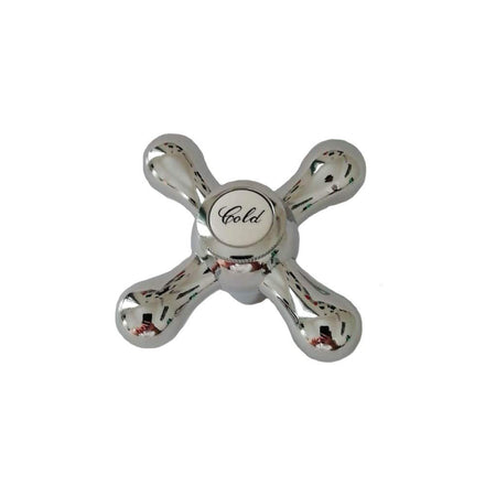 Maniglia Manopola Di Ricambio Cromata Per Rubinetti Treemme Mod. Romantica