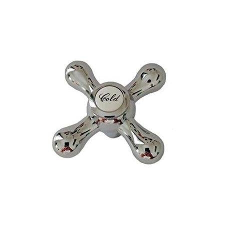 Maniglia Manopola Di Ricambio Cromata Per Rubinetti Treemme Mod. Romantica