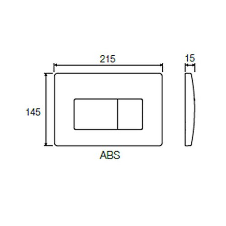Placca Nera Di Scarico P1 Per Cassetta Incasso Tropea 3 Vs0871302 Valsir