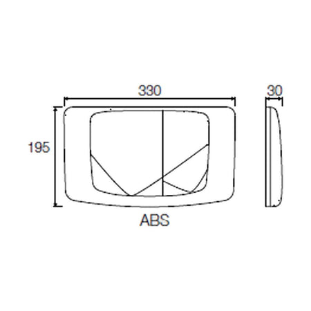 Placca Bianca Di Scarico Per Cassetta Incasso Rios Angel Medusa Vs0828501 Valsir