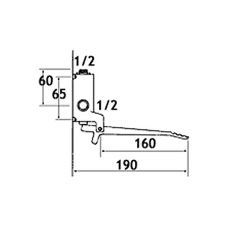 Rubinetto Pavimento A Pedale Esterno Solo Fredda 485 Tremolada