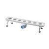 Canalina Di Scarico Griglia Doccia Con Sifone In Acciaio Inox 90 Cm Vicario