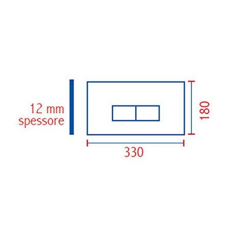 Nuova Placca Cassetta Eco Slim Bianca Sostituisce 80005710 Pucci 80179560