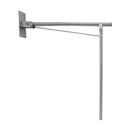 Maniglione Ribaltabile Acciaio Inox Lucido Con Appoggio Pavimento Nofer 15062.B