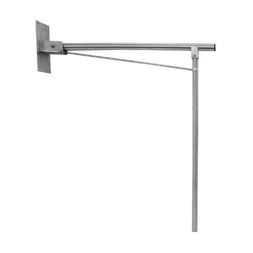 Maniglione Ribaltabile Acciaio Inox Lucido Con Appoggio Pavimento Nofer 15062.B