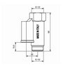 Valvola Di Sicurezza G 1/2 M X 1/2 F Verticale 0510 Ritmonio