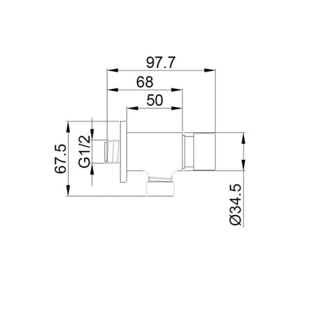 Rubinetto Di Scarico Per Orinatoio Temporizzato In Ottone Cromato 07510.N Nofer