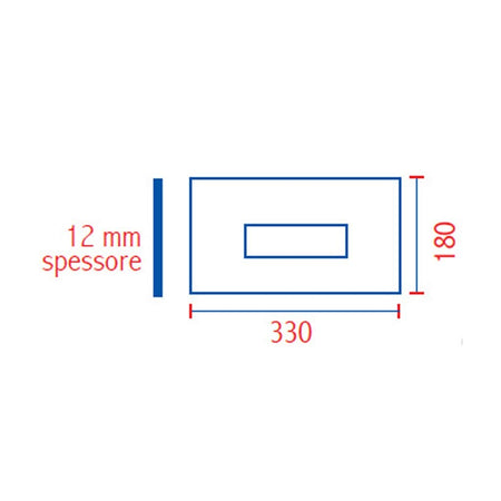 Nuova Placca Cassetta Sara Slim Cromata Sostituisce 80006710 Pucci 80179662