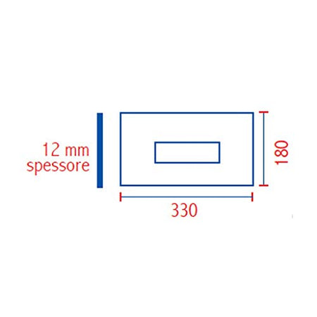 Nuova Placca Cassetta Sara Slim Cromata Sostituisce 80006710 Pucci 80179662