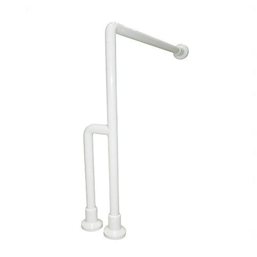 Barra Sostegno Maniglione A Parete Doccia Disabili Inox Bianco Nofer 15203.W