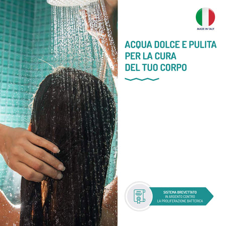 Multi Filtro Depuratore Acqua Per Doccia E Vasca Anticalcare 2220-S Aquasweet Aquasan