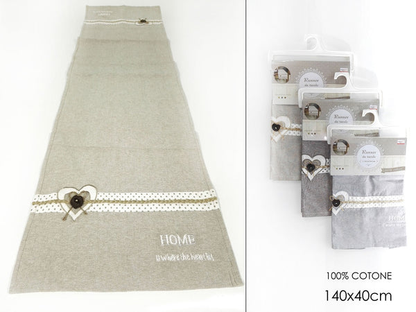 Runner 40x140cm Cuore/Pois 3 Assortimenti