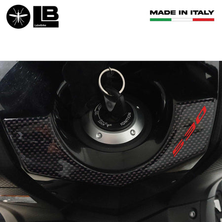 ADESIVO 3D PROTEZIONE chiave accensione TMAX 530 per SCOOTER YAMAHA T MAX 2012-2016