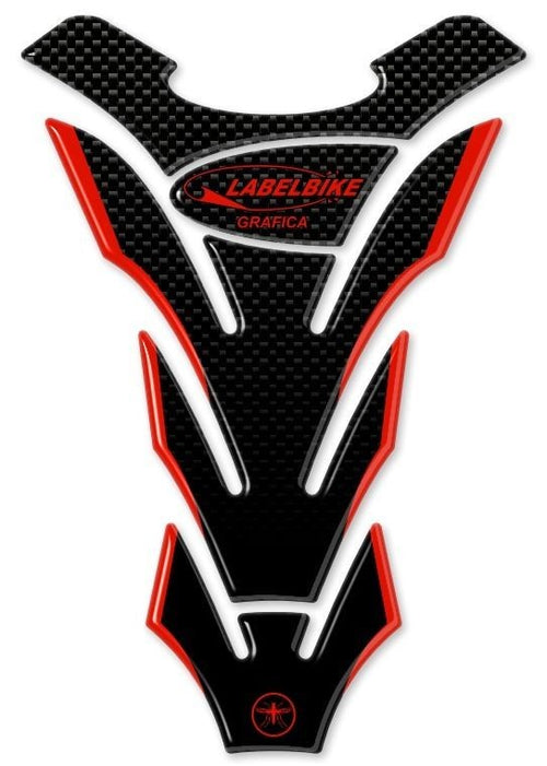 PARASERBATOIO LABELBIKE ADESIVI PER SERBATOIO MOTO IN RESINA 3D CARBON LOOK