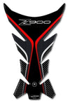 PROTEZIONE serbatoio 3D in GEL PARASERBATOIO compatibile per MOTO KAWASAKI Z900 Rosso